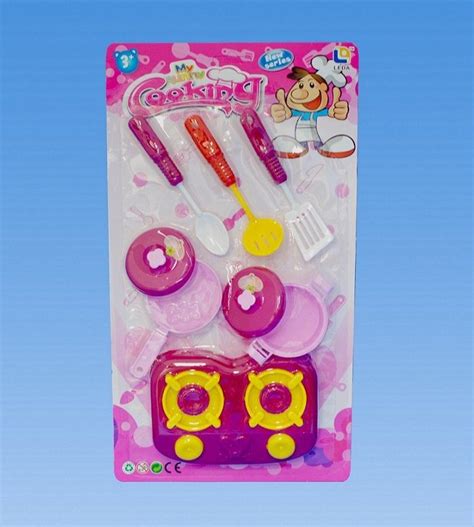 72 Pieces Cooking Set In Blister Card Girls Toys At