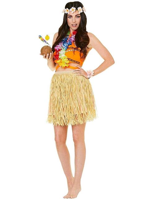 Womens Hawaiian Costume Tropical Luau Party Girl Costume