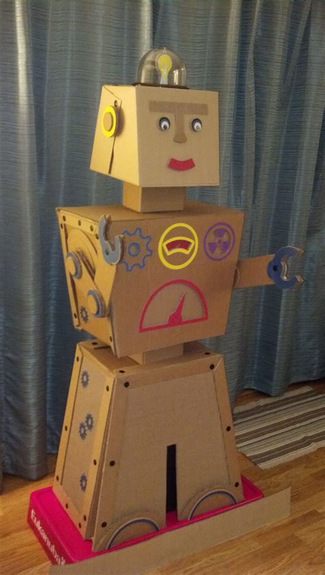 My Cardboard Robot For Wow 2014 Cardboard Robot Cardboard Box Crafts