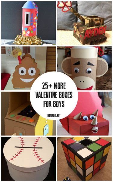 More Valentine Boxes For Boys Nobiggie