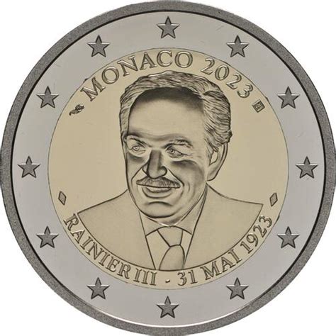 2 Euro Fürst Rainier Iii 2023 Pp Monaco