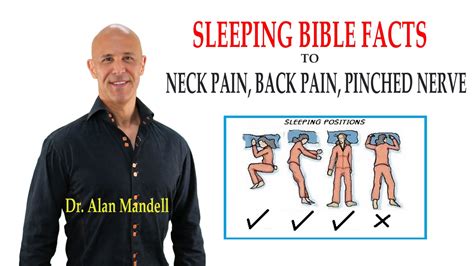A pinched nerve in the neck is very similar to sciatica but in the neck. Sleeping Bible Facts to Neck Pain, Back Pain, Pinched ...