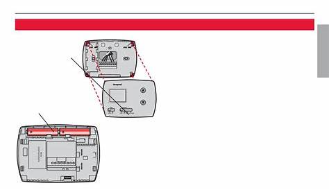 Battery replacement - wiring | Honeywell TH3110D1008 | Owner's Manual