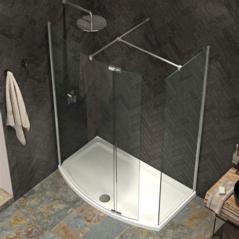 Kudos Ultimate 2 Curved Corner 8mm Glass Walk In Shower Enclosure 1500 X 700 7wic15cv Shower