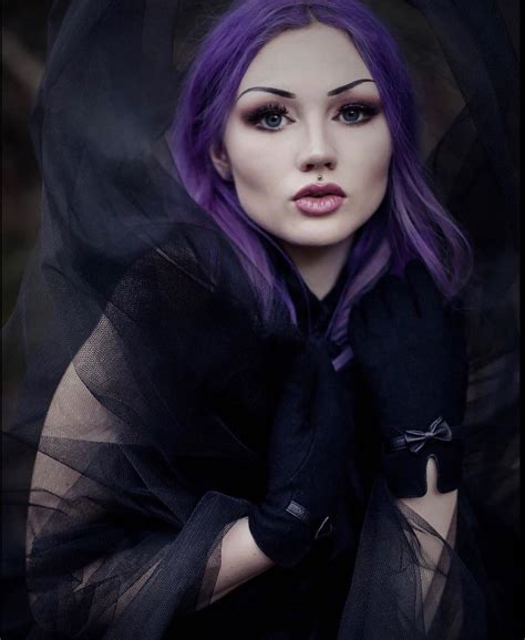 Goth Beautiful Women Purple Woman Style Fashion Goth Women Gothic Swag