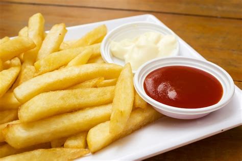 Premium Photo French Fries With Ketchup