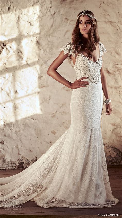 Inspired by the opulence of bygone times, yet influenced by the relaxed elegance of modern weddings, anna campbell's aim is to create. Anna Campbell 2018 Wedding Dresses — "Eternal Heart ...