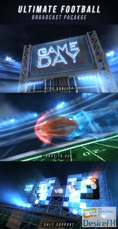 Download Videohive Ultimate Football Broadcast Package 21056401