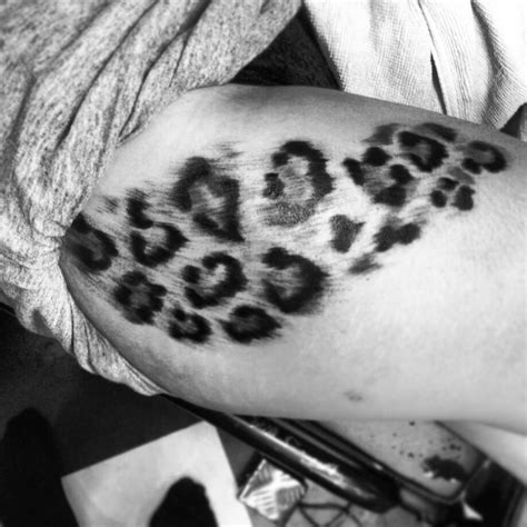 Leopard Tattoo On My Leg Luv It ️ Leopard Tattoos Leopard Print