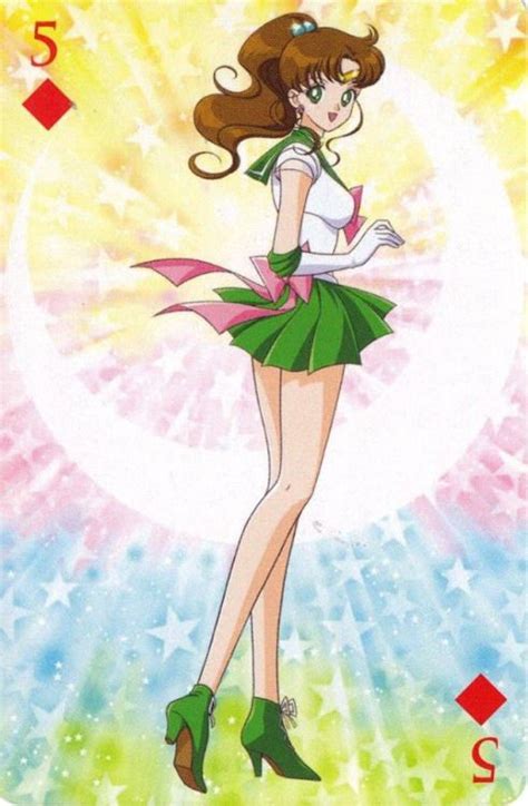 Super Sailor Jupiter Card 5♦️ Sailor Jupiter Arte Sailor Moon Sailor