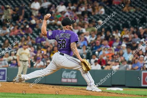 Colorado Pitcher Lucas Gilbreath 58 Throws Editorial Stock Photo