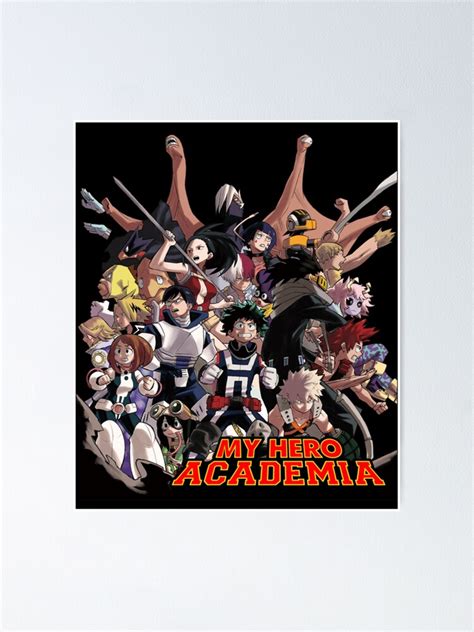My Hero Academia Class 1a Classic Poster For Sale By Gruisbeseaua Redbubble