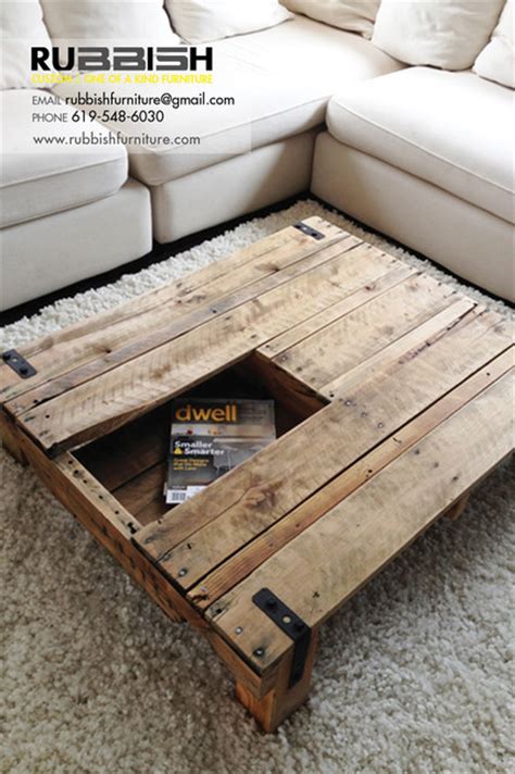 Round tables are easy to move around while square tables pair well with sectionals. Coffee Table with Open Storage - Contemporary - Coffee ...