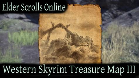 Western Skyrim Treasure Map Elder Scrolls Online ESO