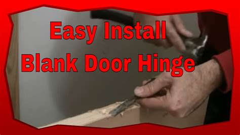 How To Install Hinges On A New Blank Door Installing A Door Hinge