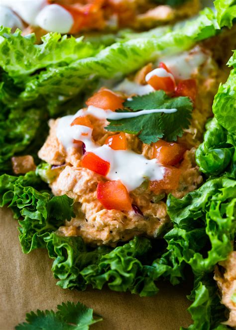 It is easy to make and it tastes great. Spicy Sriracha Tuna Lettuce Wraps (Low Carb, Keto) | Gimme