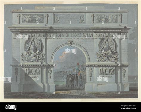 Design For A Triumphal Arch In Honor Of The Polish General Skrzynecki