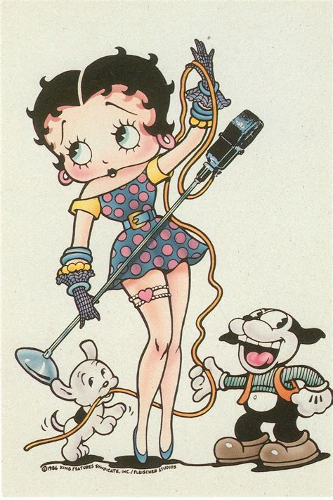 Betty Boop At The Radio Station Ebay Betty Boop Quotes Betty Boop Art Betty Boop Cartoon