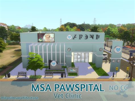 The Sims Resource Msa Pawspital Vet Clinic No Cc