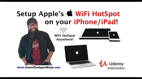 Instructions apply specifically to ios 12 but should work with other recent ios version as well. Setup Apple's WiFi HotSpot on your iPhone:iPad! - YouTube