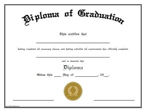 Free High School Diploma Templates