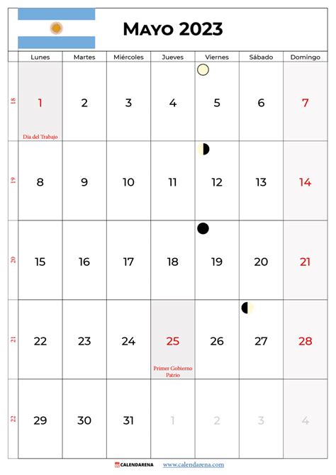 Descargar Calendario Mayo Argentina Para Imprimir