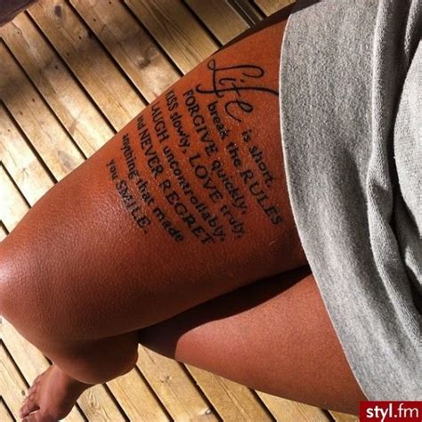 stunning quote tattoo on thigh girl thigh tattoos thigh tattoo thigh tattoo quotes