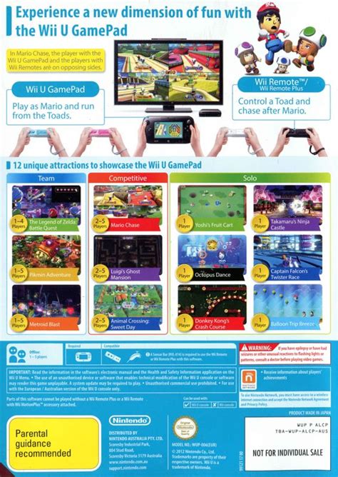 Nintendo Land 2012 Wii U Box Cover Art Mobygames