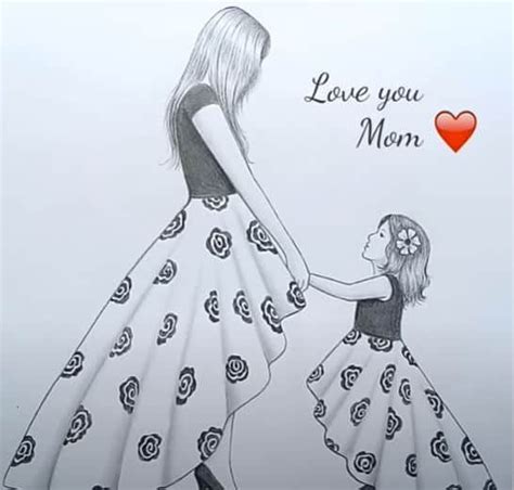 Mothers Day Drawings With Pencil For Beginners How To Draw Mothers