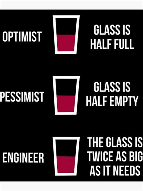 Engineer Glass Half Full Funny Engineering Joke Poster For Sale By