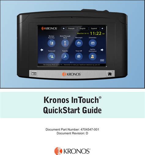 Kronos 8609k007 Rfid Reader 1356 Mhz In Touch Data Collective Device