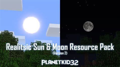 Realistic Sun And Moon Minecraft Texture Pack