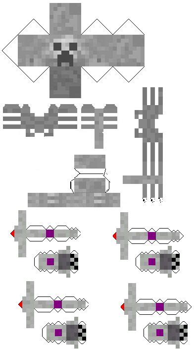 Papercraft Skeleton Creeper Minecraft Printables Paper Crafts