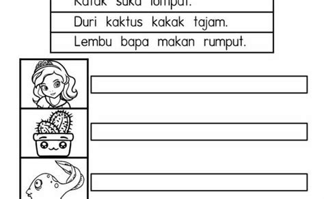 Membaca Ayat Mudah Prasekolah Bahasa Melayu Otosection