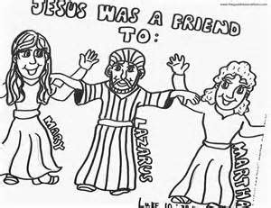 Free Coloring Pages Jesus Raises Lazarus - kidsworksheetfun