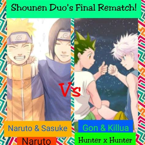 The Results Are In Shounen Duos Final👨 Its A Draw Gon And Killua Vs