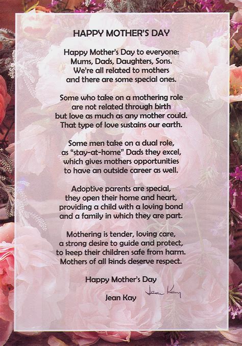 Happy Mother S Day Poems Poems For Mother S Day Photos