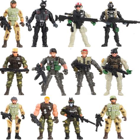 Buy Fycooler Us Army Men Toy Soldiers Swat Team Toy Soldiers Action Figures Playset With Weapons