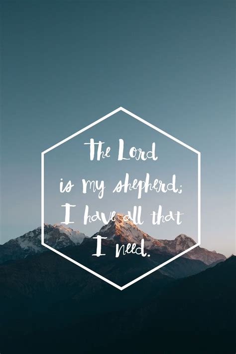 iPhone wallpaper - The Lord is my Shepherd | 배경화면