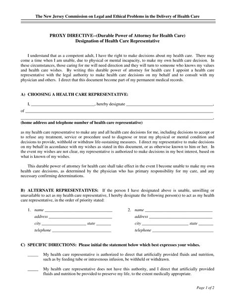Use these legal will forms to document your wishes and the intended distribution of assets and provide peace of mind. Download New Jersey Living Will Form - Advance Directive | PDF | FreeDownloads.net | Page 5