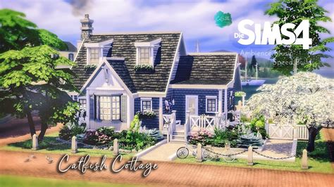 Catfish Cottage 🐱🐶 🛠 Speed Build And Ambience Sound No Cc Sims