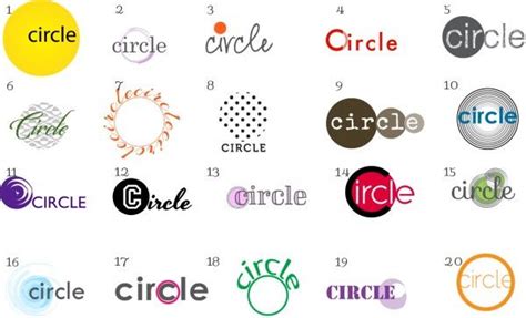 20 Circle Logos And Text Circle Logos Logo Branding Identity