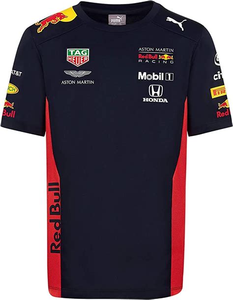 Red Bull Racing Official Teamline T Shirt Blau Youth Größe 140 T Shirt