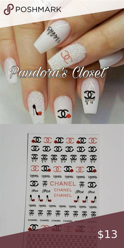 Chanel Nail Decal Stickers Nail Stickers Decals Nail Decals Chanel