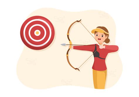 Best Female Archer Illustration Download In Png And Vector Format