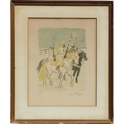 Yves Brayer (1907 -1990) French well listed artist orientalist color ...