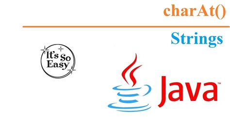 Java Strings CharAt Method YouTube