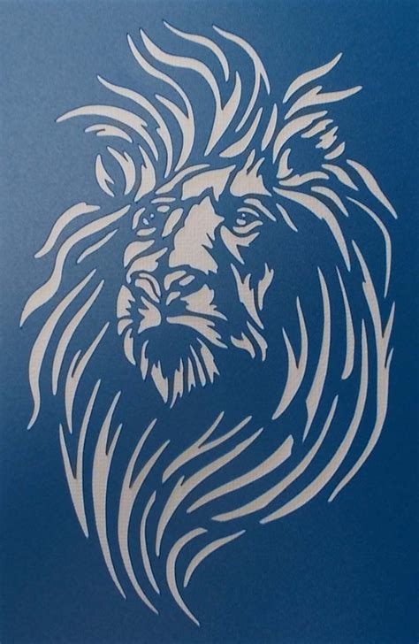 Kraftkutz Lion 02 Stencil Animal Stencil