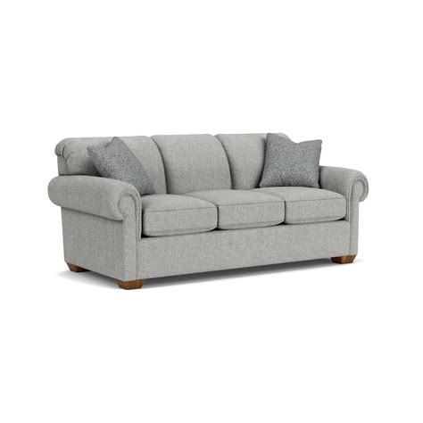 Flexsteel Main Street 5988 30 061 01 Stationary Sofa With Rolled Arms