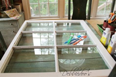 How To Faux Stain A Window With Mod Podge And Rit Dye Debbiedoos Diy Stained Glass Window